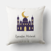    Purple Mosque & Crescent Moon Pillow  クッション (裏面)