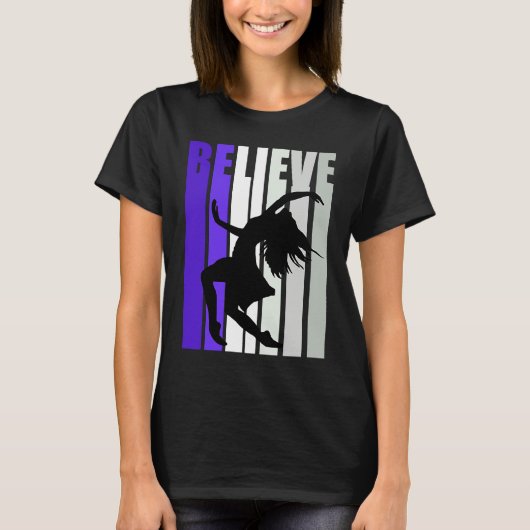 Purple Motivational Girls Dance Musical Theatre Gr Tシャツ (正面)