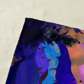 Purple mountains ビーチタオル (インサイチュ)