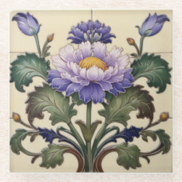 Purple Mum Coaster ガラスコースター