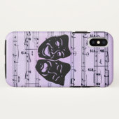 Purple Music and Theater Masks Case-Mate iPhoneケース (裏面(横))