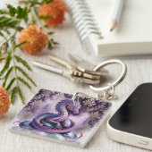 Purple Mystic Dragon Gothic キーホルダー (正面右)