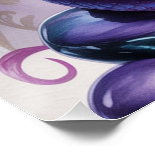 Purple Mystic Dragon Gothic ポスター (コーナー)