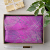 Purple n Pinkネットワークライン抽象芸術 薄葉紙 (ギフト)