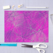 Purple n Pinkネットワークライン抽象芸術 薄葉紙 (クラフト)