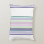 Purple, Neptune, sea green, and Lavender stripes アクセントクッション (裏面(縦))