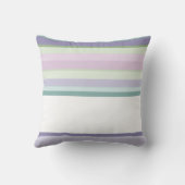 Purple, Neptune, sea green, and Lavender stripes クッション (裏面)