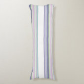 Purple, Neptune, sea green, and Lavender stripes ボディピロー (正面縦)