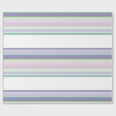 Purple, Neptune, sea green, and Lavender stripes ラッピングペーパー (フラット)