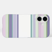 Purple, Neptune, sea green, and Lavender stripes Case-Mate iPhoneケース (裏面 (横))