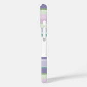 Purple, Neptune, sea green, and Lavender stripes Case-Mate iPhoneケース (裏面 / 左)