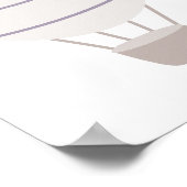 Purple Neutral Hot Air Balloon Nursery Poster ポスター (角)