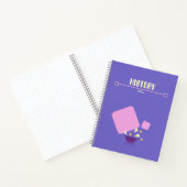 Purple Notebook with yellow geometric flowers ノートブック (内部)