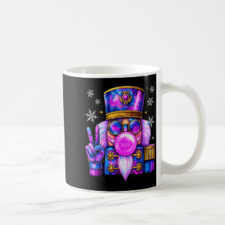 Purple Nutcracker Blowing Bubble Gum Cute Christma コーヒーマグカップ