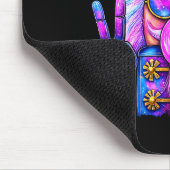 Purple Nutcracker Blowing Bubble Gum Cute Christma マウスパッド (コーナー)