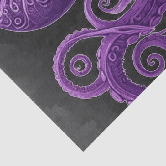 Purple Octopus Victorian Steampunk Kraken  薄葉紙 (詳細)