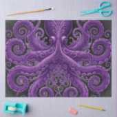 Purple Octopus Victorian Steampunk Kraken  薄葉紙 (クラフト)