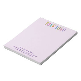 Purple Office Notepad カスタム Business Companyロゴ ノートパッド