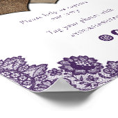 Purple Oh Snap Social Media Wedding Sign ポスター (角)