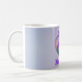 Purple Ombre 3D Heart Mother's Day Coffee Mug コーヒーマグカップ (左)