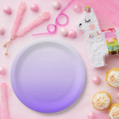 Purple Ombre Gradient ペーパープレート (パーティー)
