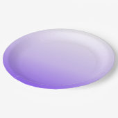 Purple Ombre Gradient ペーパープレート (アングル)