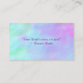 Purple on Blues 著者名刺 名刺 (裏面)