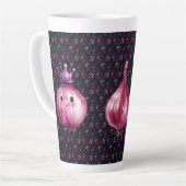 Purple Onion Queen Ceramic Large Latte Mug カフェラテマグ (左アングル)