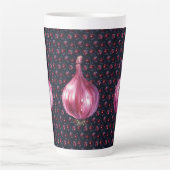 Purple Onion Queen Ceramic Large Latte Mug カフェラテマグ (正面)