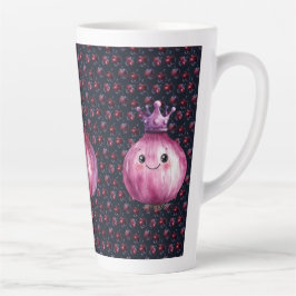 Purple Onion Queen Ceramic Large Latte Mug カフェラテマグ