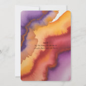 Purple Orange and Red Roses Brunch & Bubbly 招待状 (裏面)