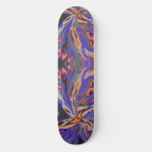 Purple, orange, black Vibe Skateboard スケートボード (正面)