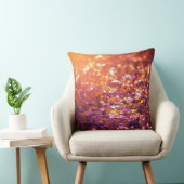 Purple Orange Glitter Background-77996 クッション (椅子)