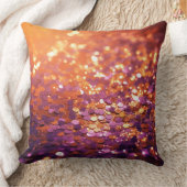 Purple Orange Glitter Background-77996 クッション (ブランケット)