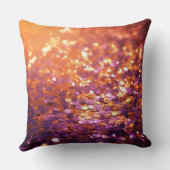 Purple Orange Glitter Background-77996 クッション (裏面)