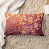 Purple Orange Glitter Background-77996 ランバークッション (ブランケット)