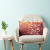 Purple Orange Glitter Background-77996 ランバークッション (椅子)