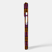 Purple Orange Plaid Checker Seamless Pattern Case-Mate iPhoneケース (裏面 / 左)