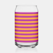 Purple Orange Stripes Seamless Pattern ガラス缶 (裏面)