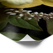 Purple Orchid and Lisianthus Floral Poster ポスター (コーナー)