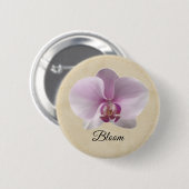 Purple Orchid Button 缶バッジ (正面&裏面)