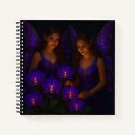 Purple Orchid Fairy Luxury Elegant Fantasy ノートブック
