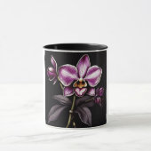 "Purple Orchid Mug - Floral Elegance Cup" マグカップ (中央)