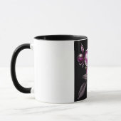 "Purple Orchid Mug - Floral Elegance Cup" マグカップ (左)