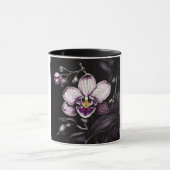 "Purple Orchid Mug - Floral Elegance Cup" マグカップ (中央)