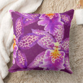 Purple orchid pattern クッション (ブランケット)