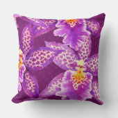 Purple orchid pattern クッション (正面)