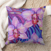 Purple orchid pattern クッション (ブランケット)