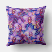 Purple orchid pattern クッション (裏面)