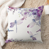 Purple Orchids Hummingbird Funeral Program クッション (ブランケット)